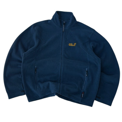 Jack Wholfskin Vintage Adjustable Blu&Yellow Fleece Jacket
