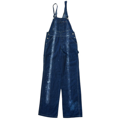 Grass Coper Dark Wash Denim Dungarees