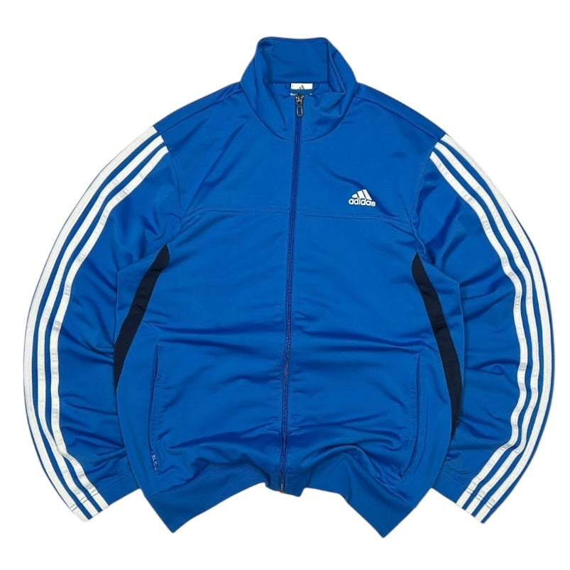 Adidas Three Stripe Blue Track Full Zip Jacket