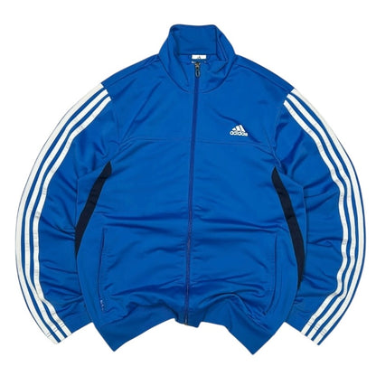 Adidas Three Stripe Blue Track Full Zip Jacket