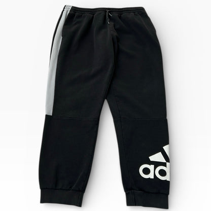 Adidas side logo black adjustable joggers