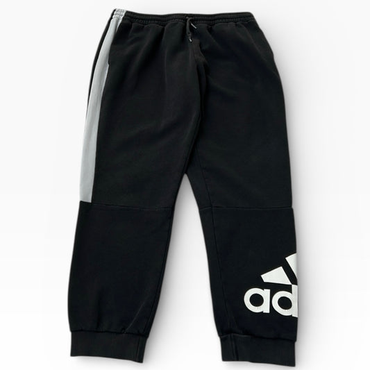 Adidas side logo black adjustable joggers