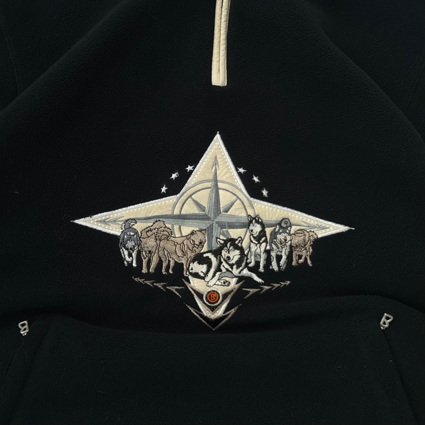 Bogner full embroidered stamp 1/4 zip Vintage Fleece