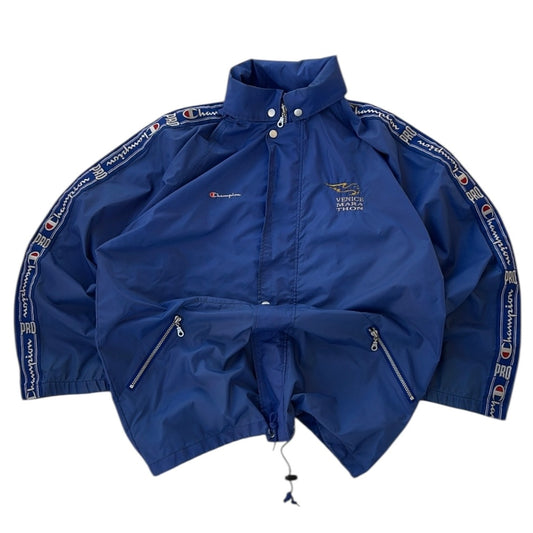 Champion Blue Light Windbreaker Full Zip Adjustable Jackets coming With Hidden Hoodie