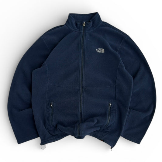 The North Face Dark Blue Full Zip Adjustable Fleece Jacket