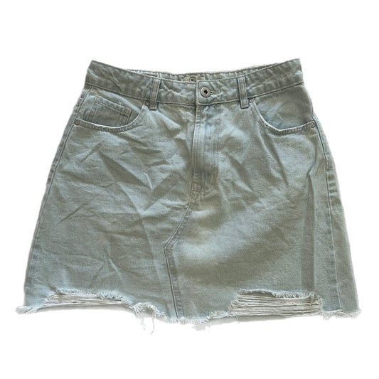 90s Light Wash Denim Mini Skirt