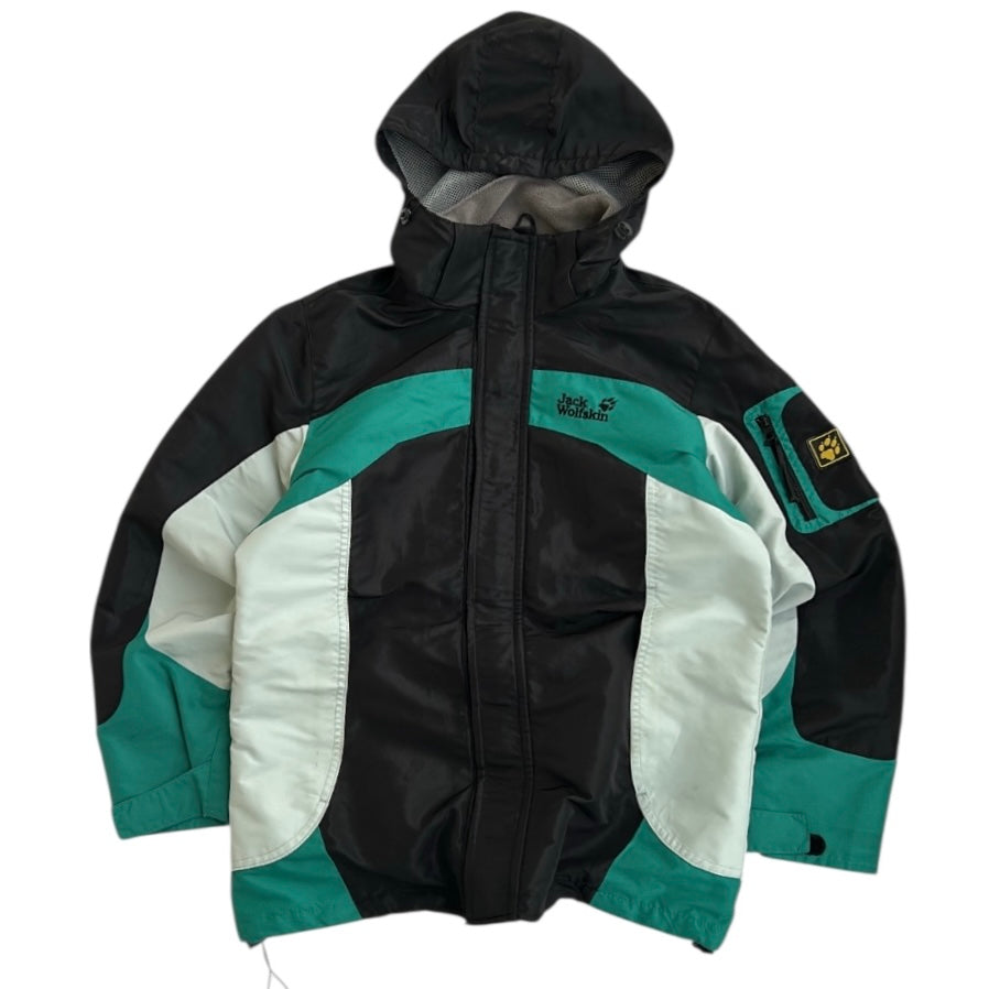 Jack Wholfskin Full Zip Adjustable Jacket With removable Hoodie