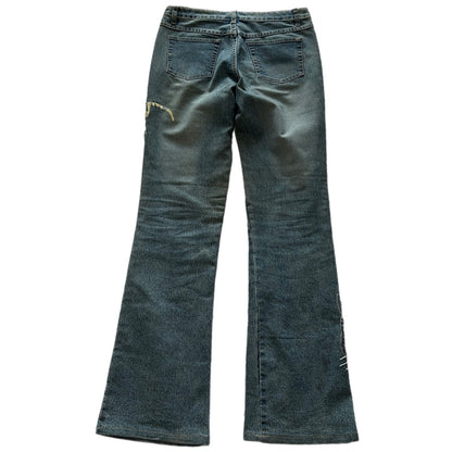 2000s Beaded Cabana Jeans