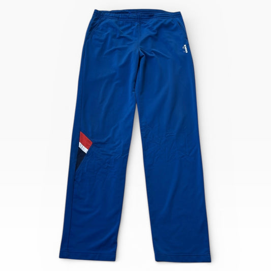 Diadora blue vintage adjustable track pants