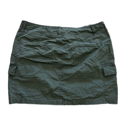 Y2k Khaki Cargo Mini Skirt