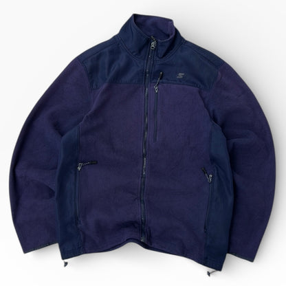 Starters Purple Multitextured Full Zip adjustable fleece jacket