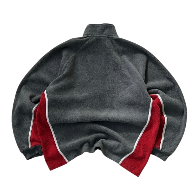 Fila 1/4 Zip Burgundy Lining x Grey Fleece