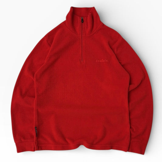 Invicta Polartech 1/4 Zip Red Fleece