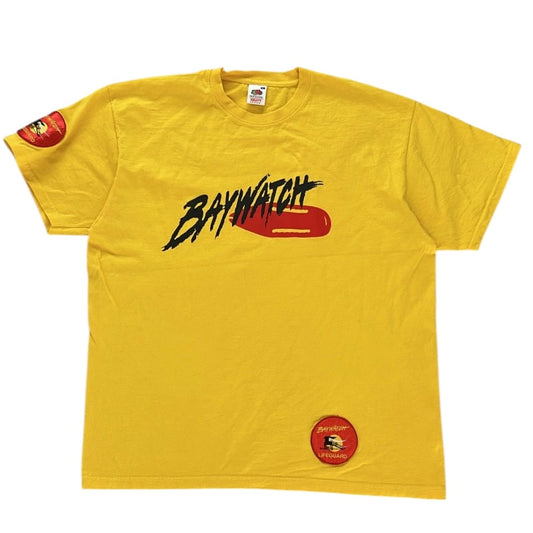 Fruit Of The Loom Baywatch Embroidery Stamp Graphic Tshirt (100% Heavy Cotton)