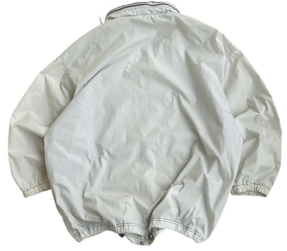 White Vintage equipe Full Zip Shell Jacket