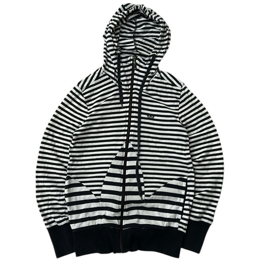 Adidas Stripped Hooded Full Zip Jacket