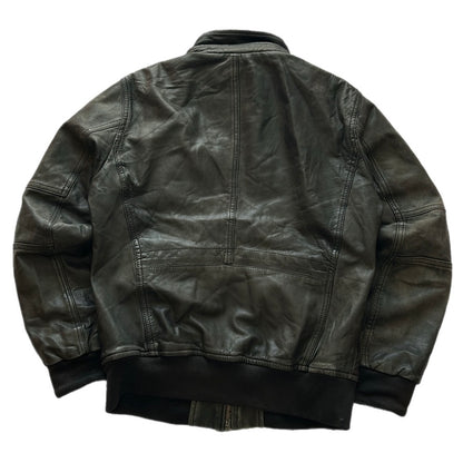 Leather Bomber Jacket