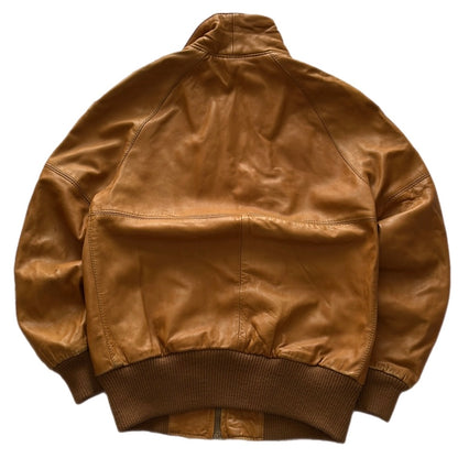 Leather Bomber Jacket