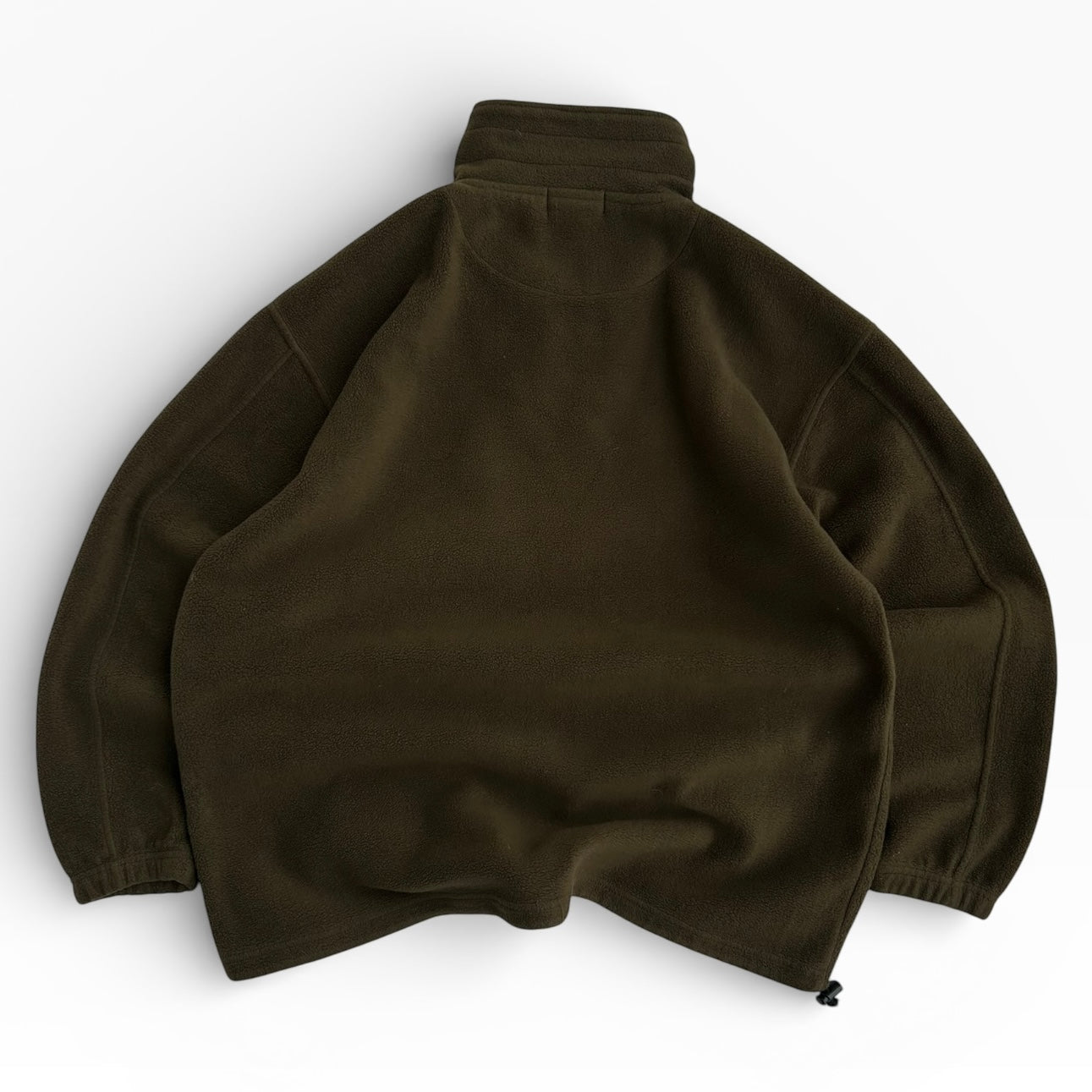 TIMBERLAND 1/4 Zip Khaki AdjustableFleece