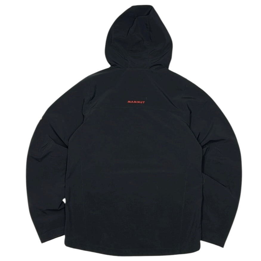 Mammut Black x Red Full Zip Adjustable Hooded Jacket