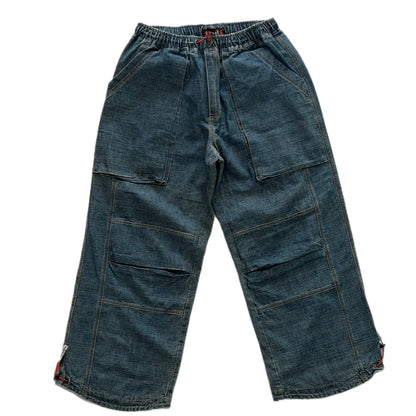 Denim Baggy Pants (Adjustable)