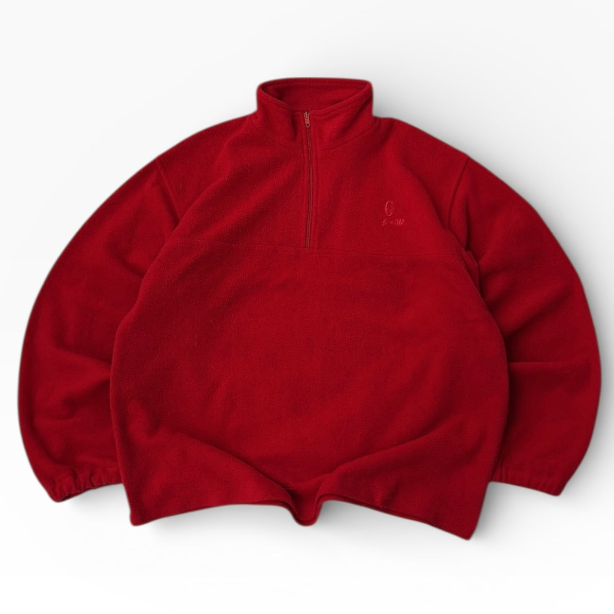 Conte Of Florence 1/4 Zip Red Fleece