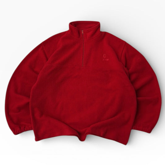 Conte Of Florence 1/4 Zip Red Fleece