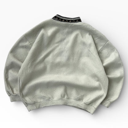 Vintage Sun City Boho style taba x beige patterned fleece