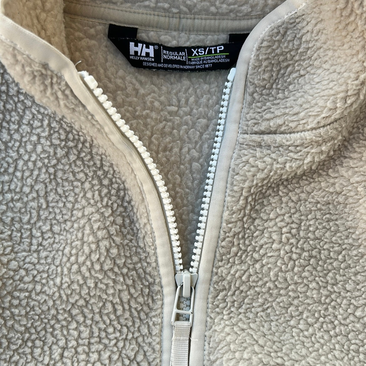 Helly Hansen Fuzzy Cream Full Zip Fleece Jacket