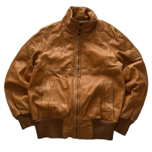 Leather Bomber Jacket