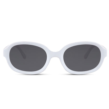 Retro Oval White line Shades