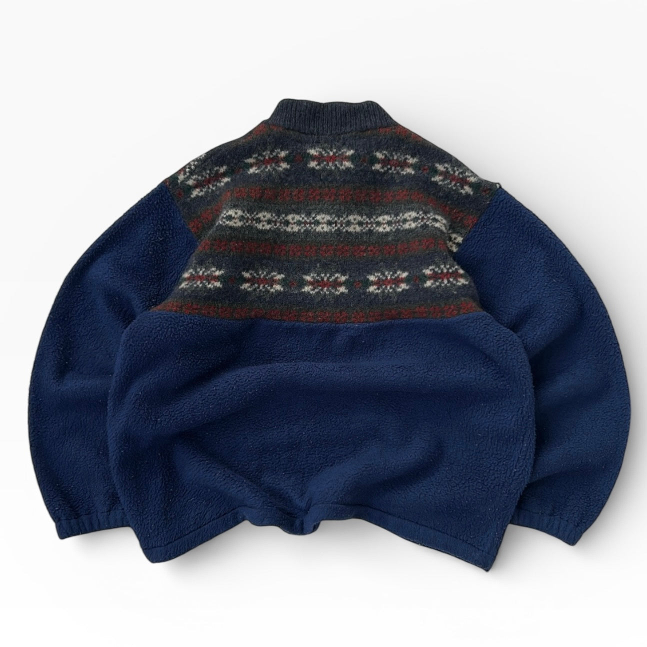 L.L.BEAN vintage 1/4 Zip Patterned Fleece