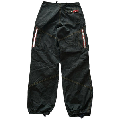 Adjustable Dark Wash Pants