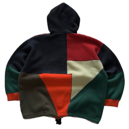 Vintage 1/4 Button-Up Hooded Fleece
