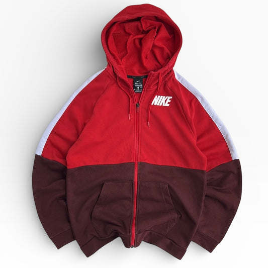 NIKE red x burgundy full zip Dri-Fit Jacket