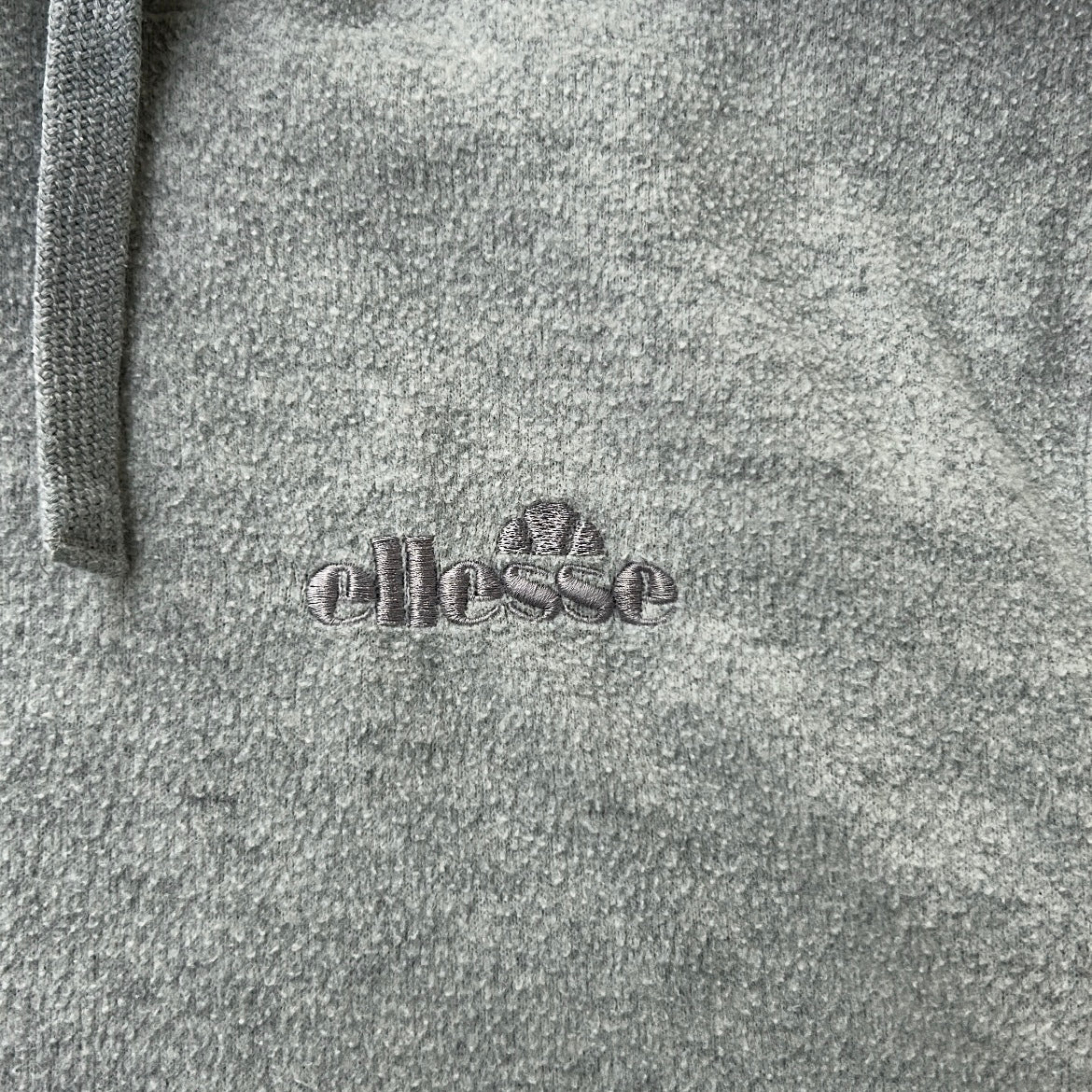 Ellesse Grey Cropped Fleece Hoodie