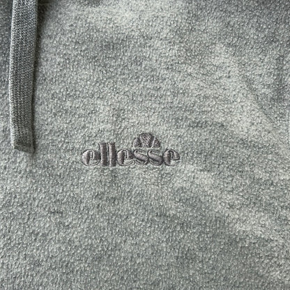 Ellesse Grey Cropped Fleece Hoodie