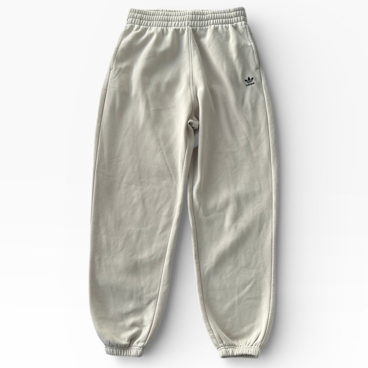 Adidas Cream Baggy Adjustable Joggers