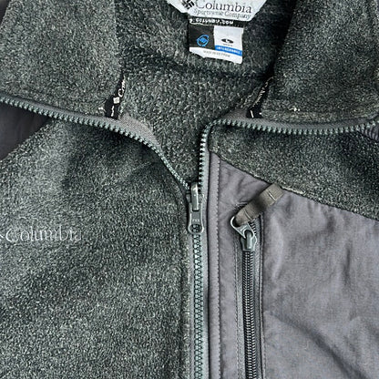 Columbia Dark Grey Denali Style Full Zip Fleece Adjustable Jacket