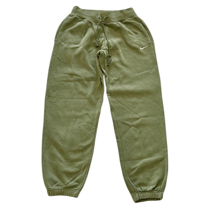 Nike mini swoosh oversized high rise joggers in alligator green