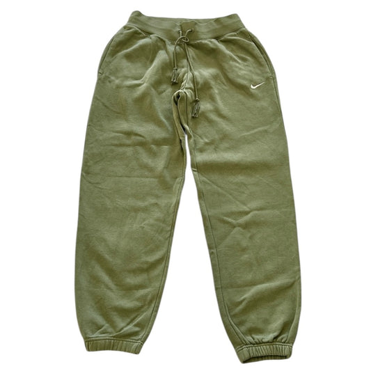 Nike mini swoosh oversized high rise joggers in alligator green