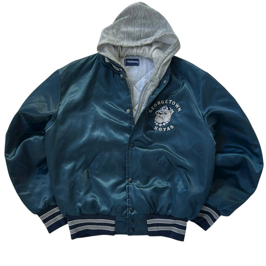 Georgetown Hoyas Varsity Style Full zip Jacket with hoodie