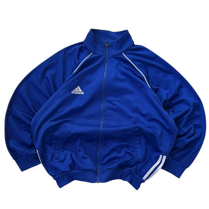 Adidas Blue x white lining Track Jacket With embroidery logo