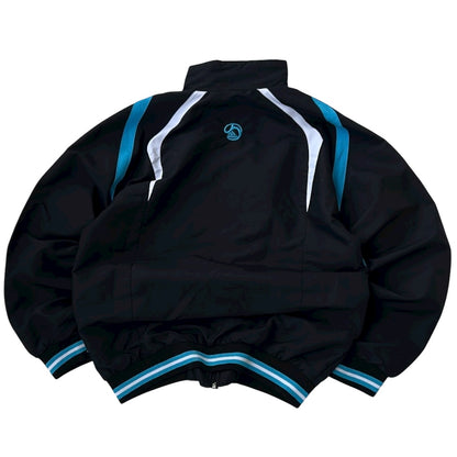 Adidas Blue x Black Embroidered Logo Light Jacket