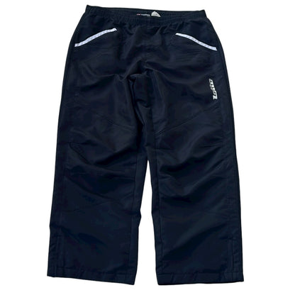 Lotto Wide Leg Black Adjustable Track Pants