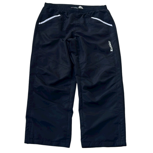 Lotto Wide Leg Black Adjustable Track Pants