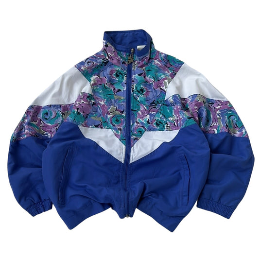 90s Sfida Multicoloured Pattern Full Zip Track Jacket