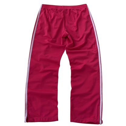 Adidas Pink Three Stripe Adjustable Track Pants