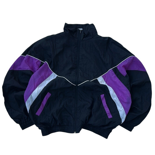 90s Multicoloured Full Zip Shell  Jacket