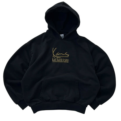 Karl Kani-Jeans Black Boxy Hoodie